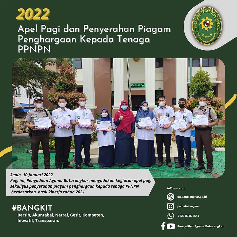 apel pagi dan penyerahan reward ppnpn2