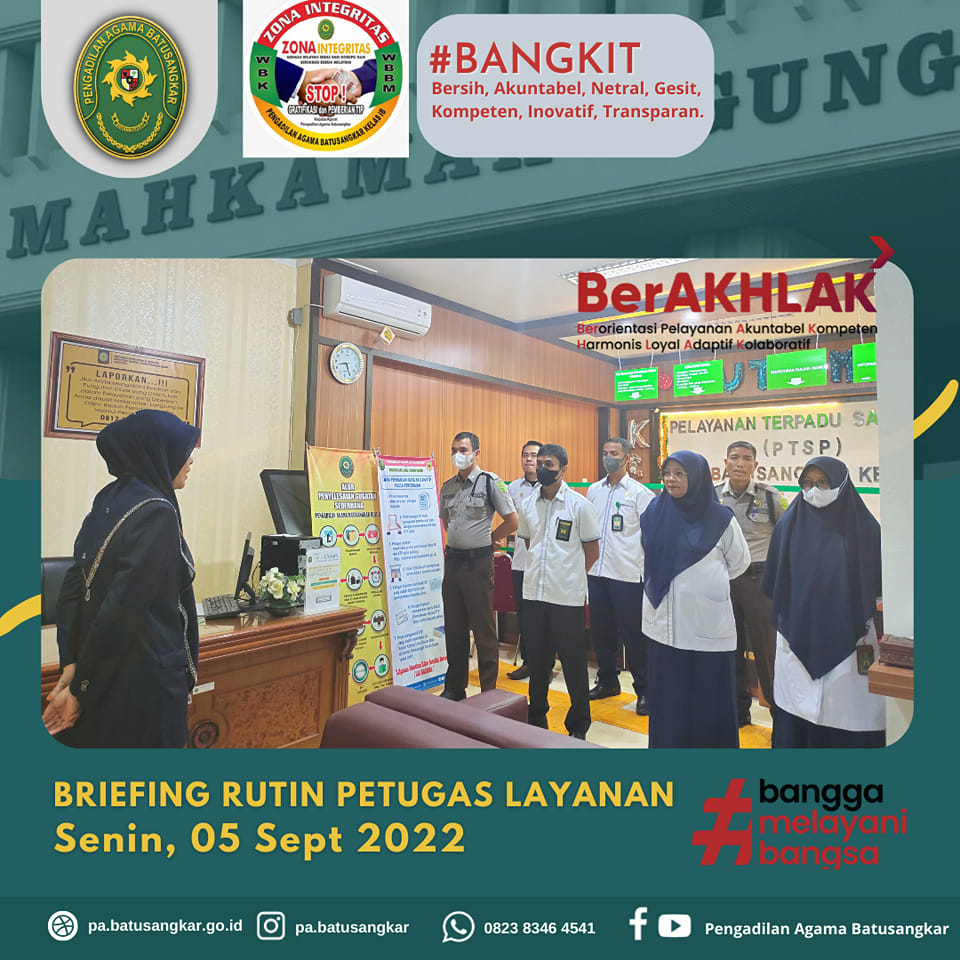 briefing pagi 05 Sept 2022