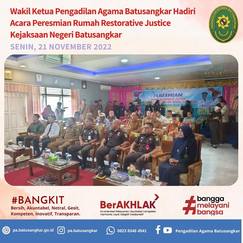 wakil ketua ikuti launching rumah colaborative justice