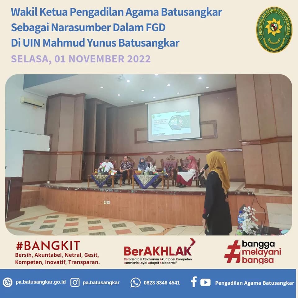 wakil ketua sebagai narasumber acara uin