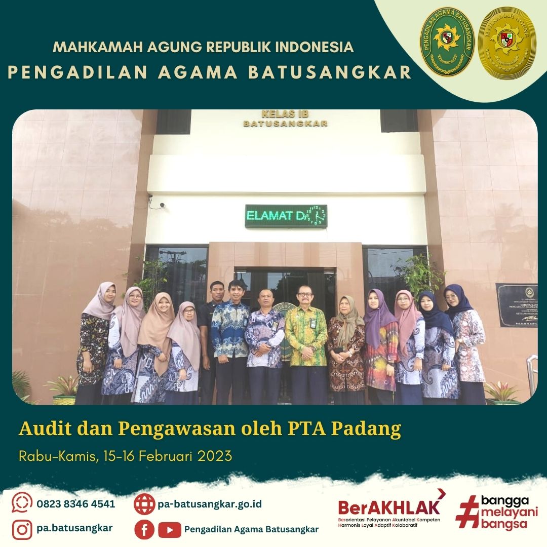 audit dan pengawasan pta padang