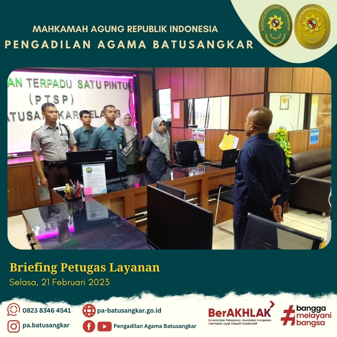 briefing pagi 21 feb 23