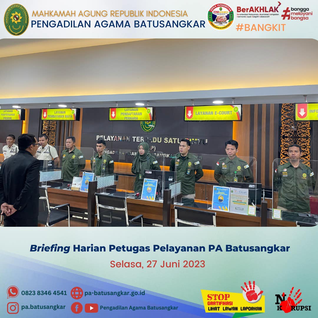 briefing pagi 27 Juni 2023