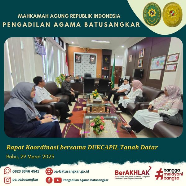 rapat koordinasi dg dukcapil