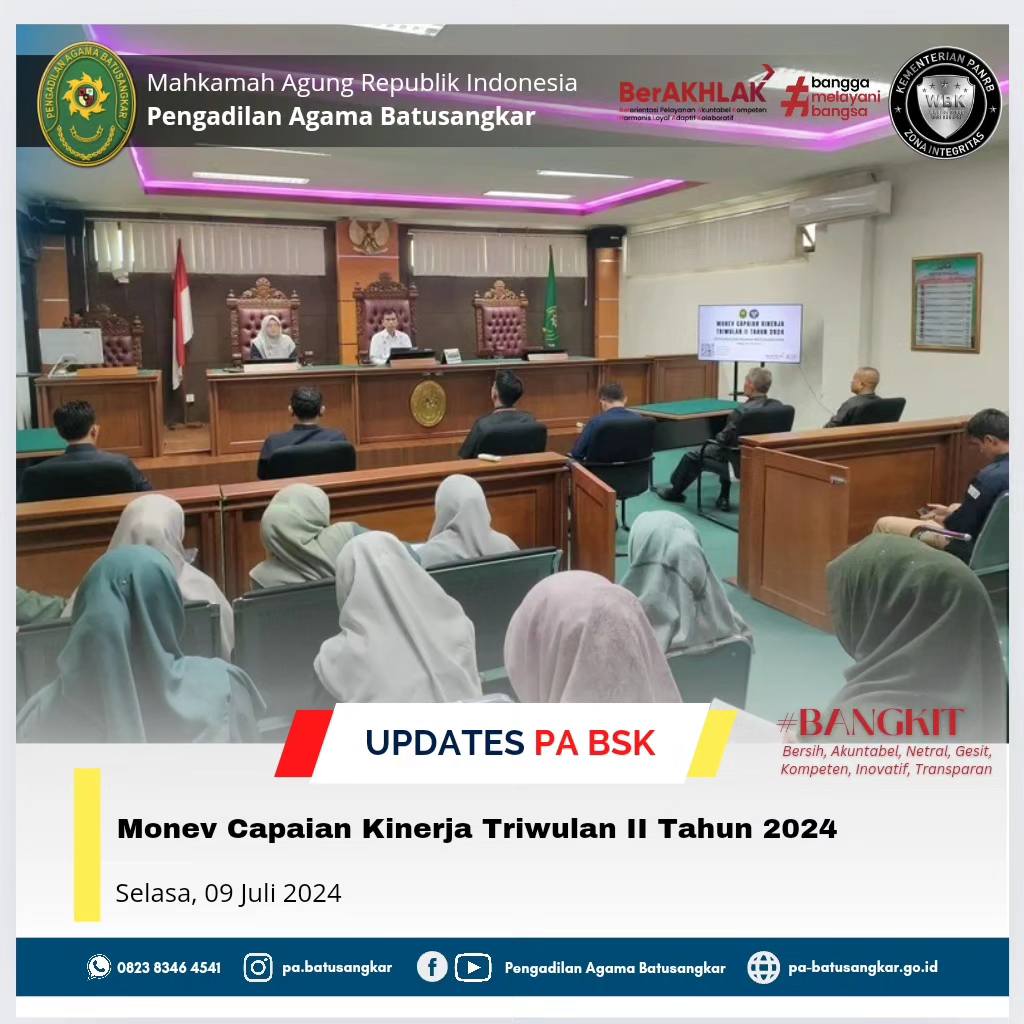 Monev Capaian Kinerja triwulan II 2024