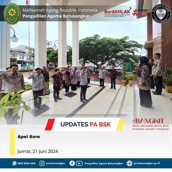 apel sore 21 Juni 2024