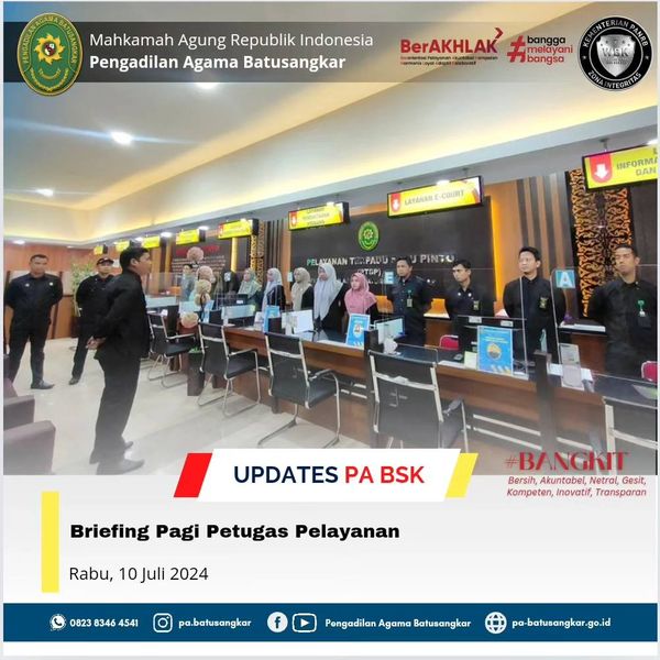 briefing 10 juli