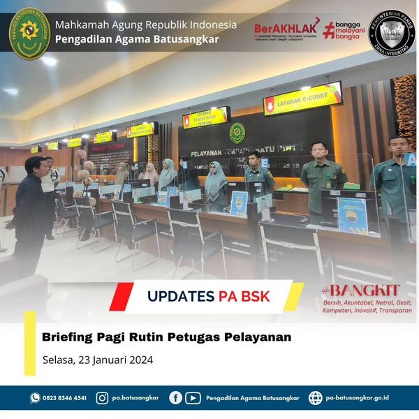 briefing pagi 23 januari 2024