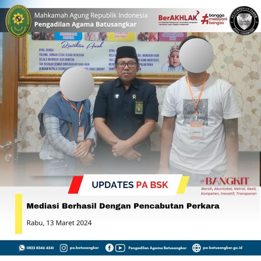mediasi berhasil cabut 13 mar