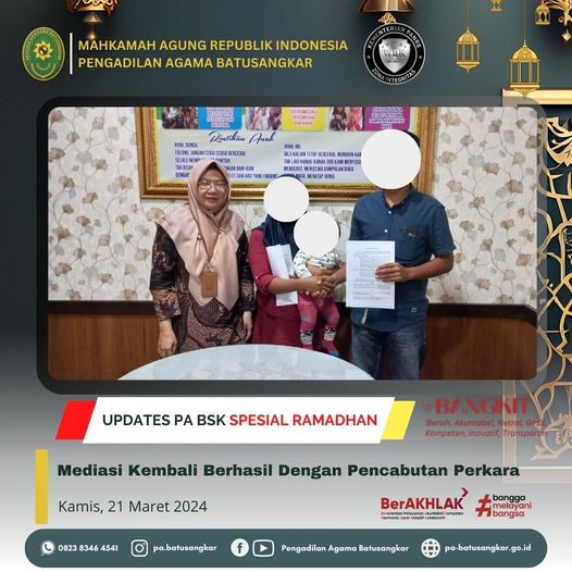 mediasi berhasil cabut 21 mar