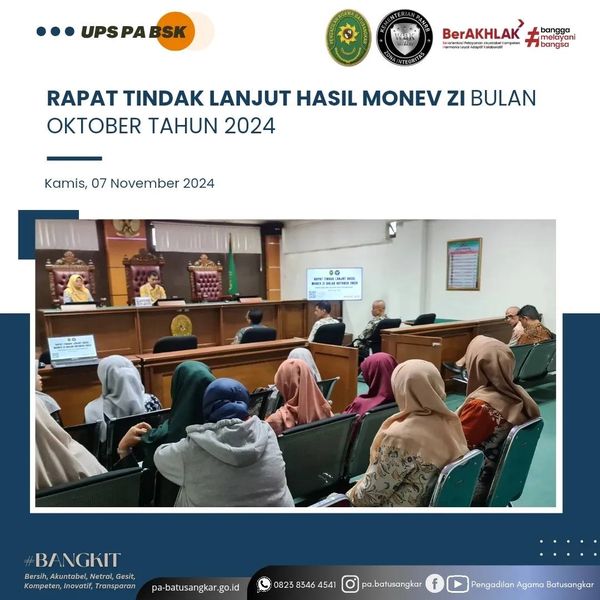 rapat tindak lanjut zi okt