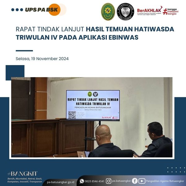 tindak lanjt hatiwasda
