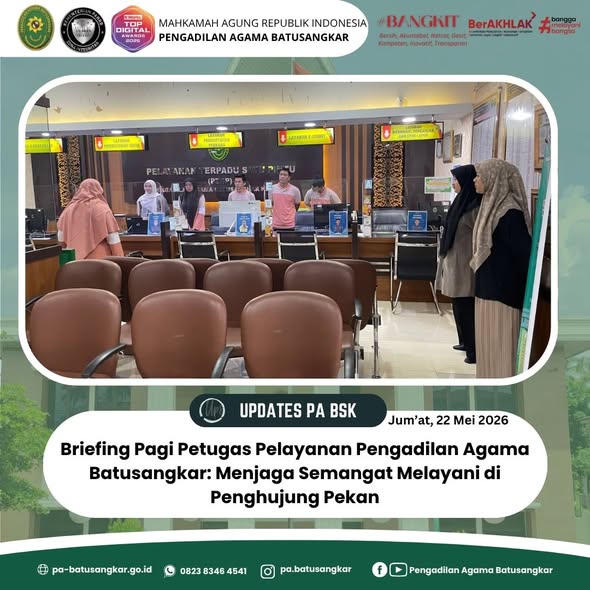 briefing jumat 22 mei