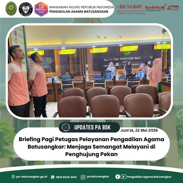 briefing jumat 22 mei 2
